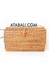 Ata rattan square bag balinese style